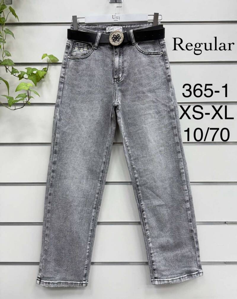 Spodnie damskie jeansy Roz XS-XL, 1 Kolor Paczka 10 szt